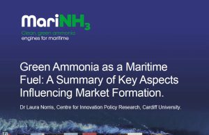 Green Ammonia as a Maritime Fuel - front page image