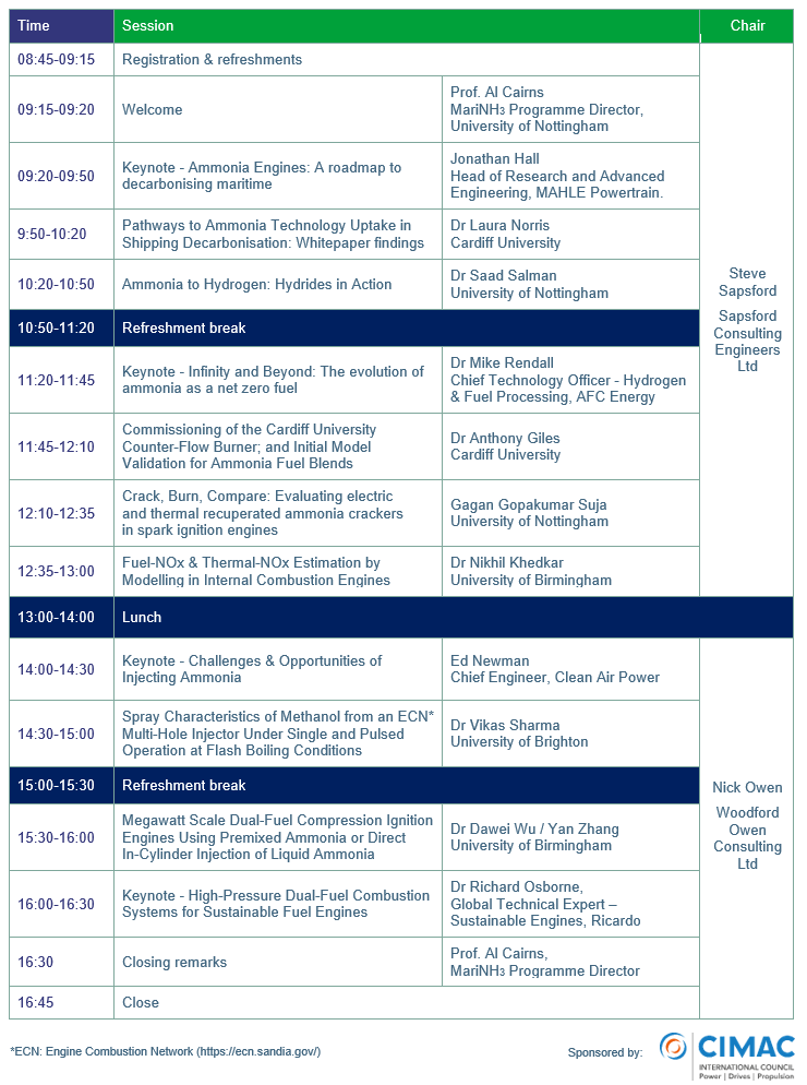 MariNH3 Conference Programme - 17.06.25